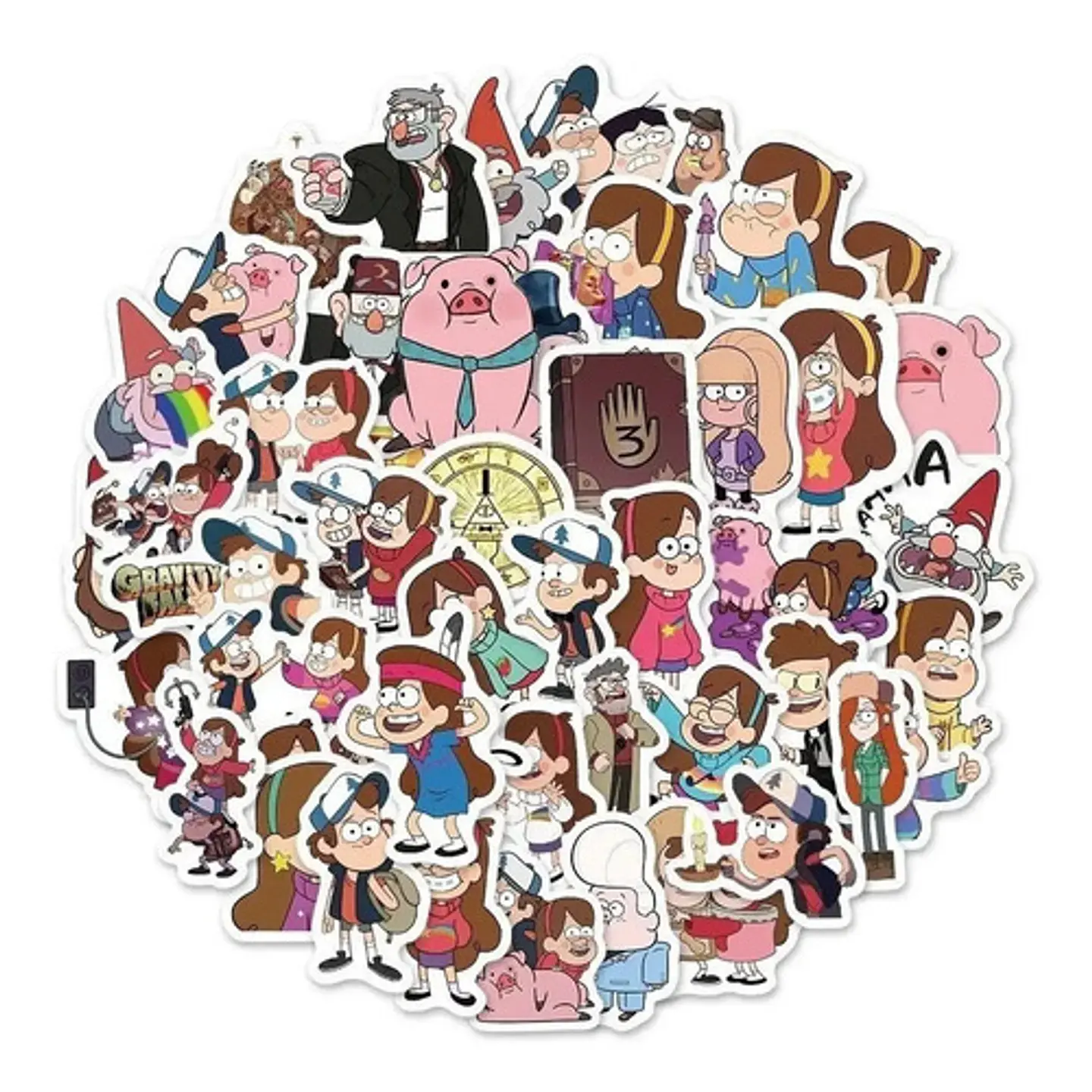 Gravity Falls - Set De 50 Stickers / Calcomanias / Pegatinas 1