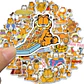 Garfield - Set De 50 Stickers / Calcomanias / Pegatinas - Miniatura 2
