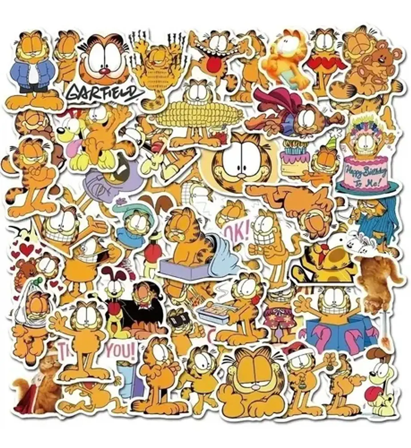 Garfield - Set De 50 Stickers / Calcomanias / Pegatinas 5