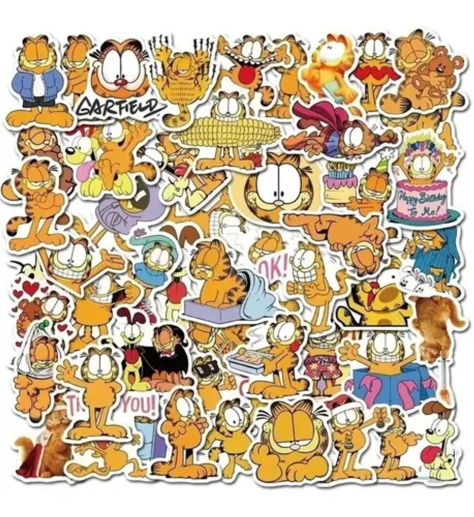 Garfield - Set De 50 Stickers / Calcomanias / Pegatinas 5