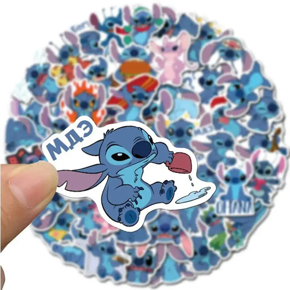 Lilo Y Stitch - Set De 50 Stickers / Calcomanias 3