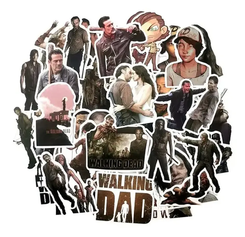 The Walking Dead - Set 50 Stickers / Calcomanias / Pegatinas 1