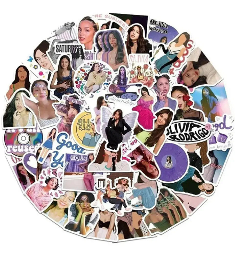 Olivia Rodrigo - Set 50 Stickers / Calcomanias / Pegatinas 5