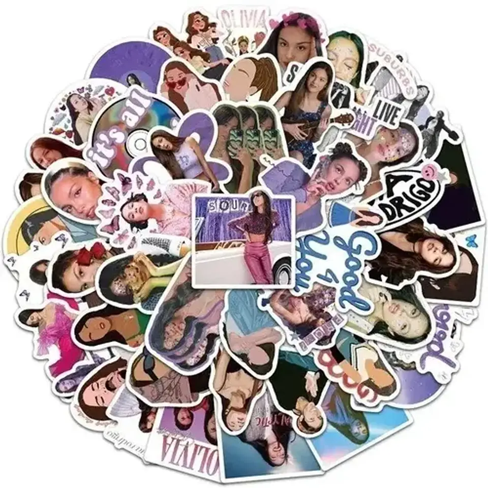 Olivia Rodrigo - Set 50 Stickers / Calcomanias / Pegatinas 11