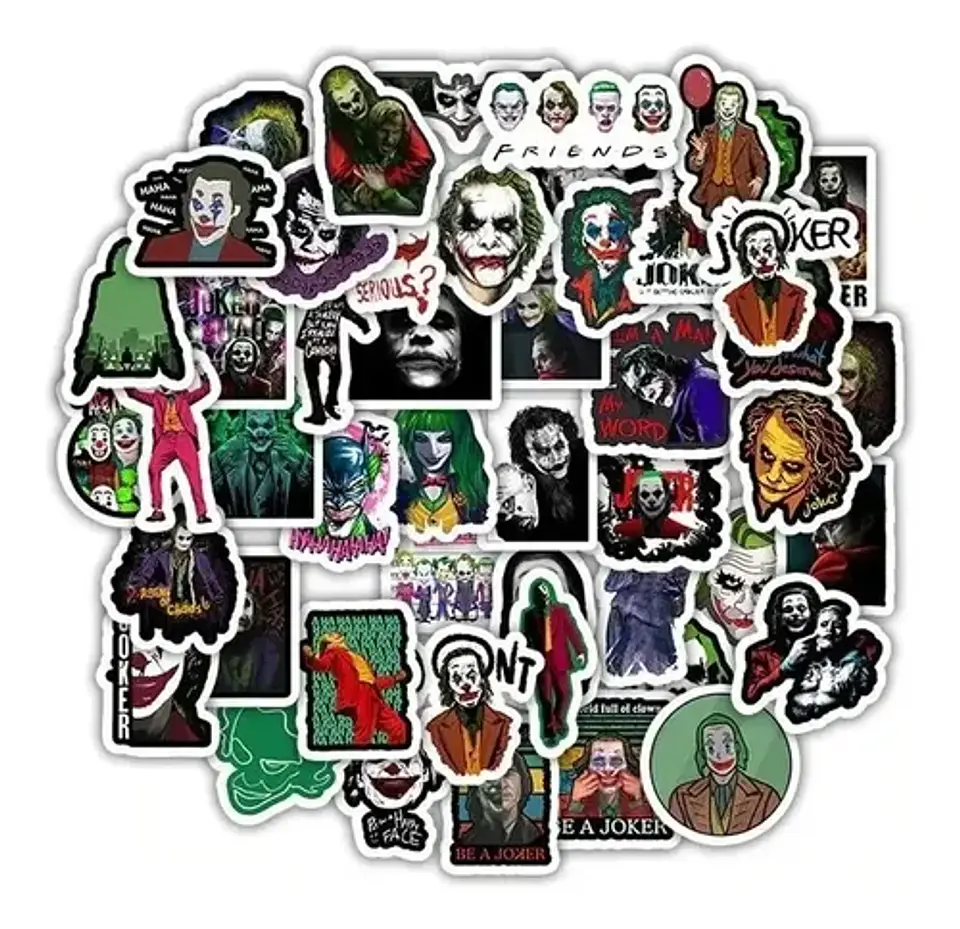 The Joker - Set De 50 Stickers / Calcomanias 1