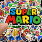 Set 100 Stickers De Super Mario Bros - Pegatinas/calcomanias - Miniatura 4