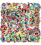 Set 100 Stickers De Super Mario Bros - Pegatinas/calcomanias - Miniatura 7