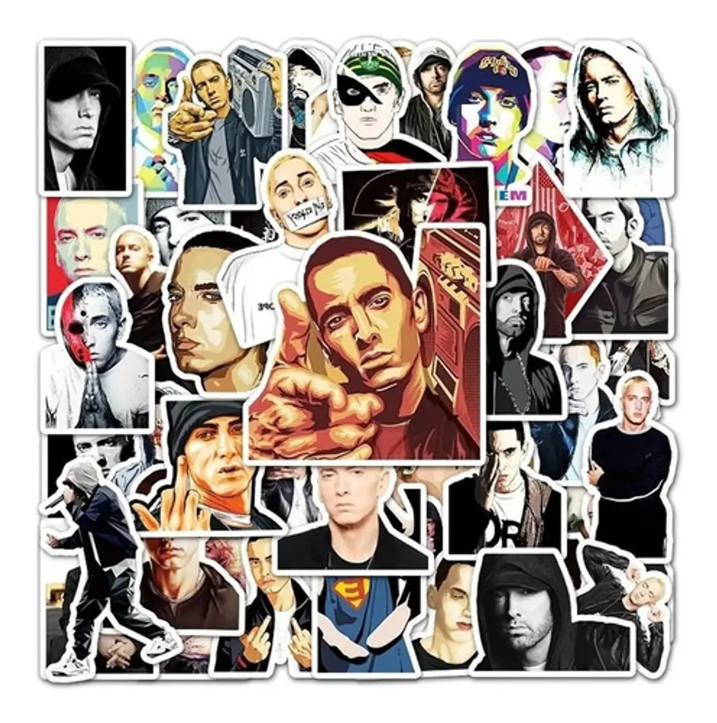 Eminem - Set De 50 Stickers / Calcomanias / Pegatinas 3