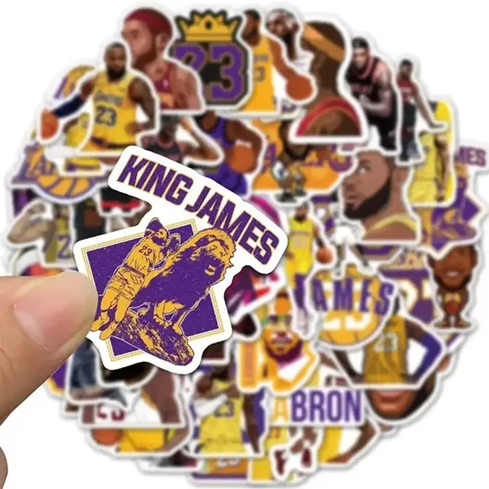 Lebron James - Set De 50 Stickers / Calcomanias / Pegatinas 2