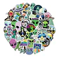 Ovni / Ufo - Set De 50 Stickers / Calcomanias / Pegatinas - Miniatura 1