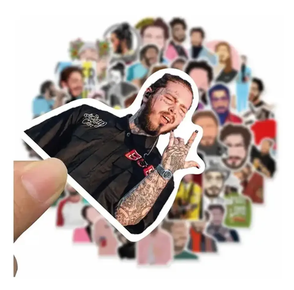 Post Malone - Set De 50 Stickers / Calcomanias / Pegatinas 3