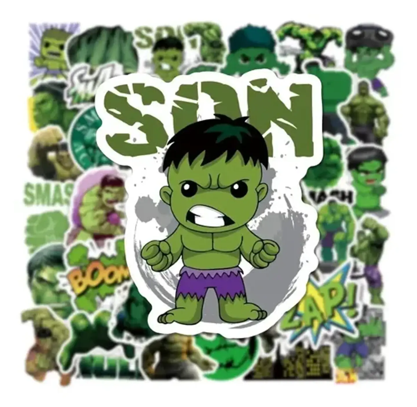 Hulk - Set De 50 Stickers / Calcomanias / Pegatinas 4