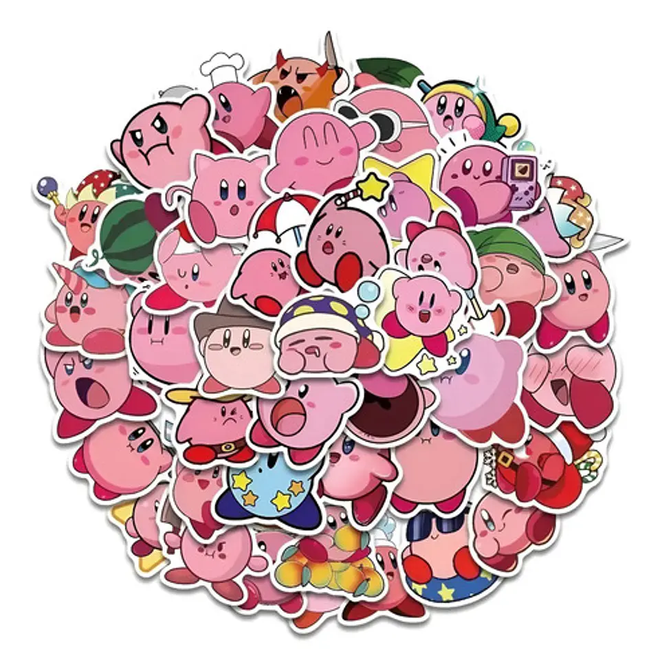 Kirby - Set 50 Stickers / Calcomanias / Pegatinas 1