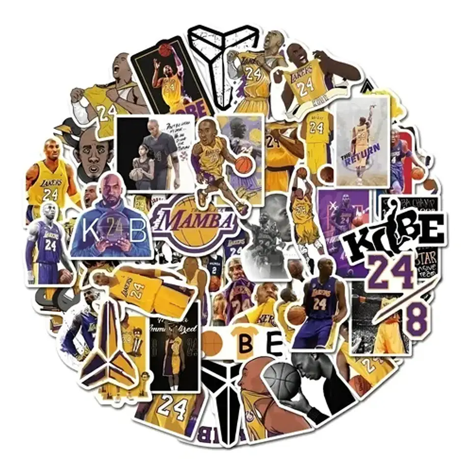 Kobe Bryant - Set De 50 Stickers / Calcomanias / Pegatinas 1