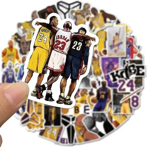Kobe Bryant - Set De 50 Stickers / Calcomanias / Pegatinas