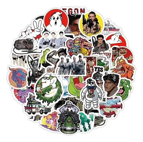 Ghostbusters - Set De 50 Stickers / Calcomanias / Pegatinas