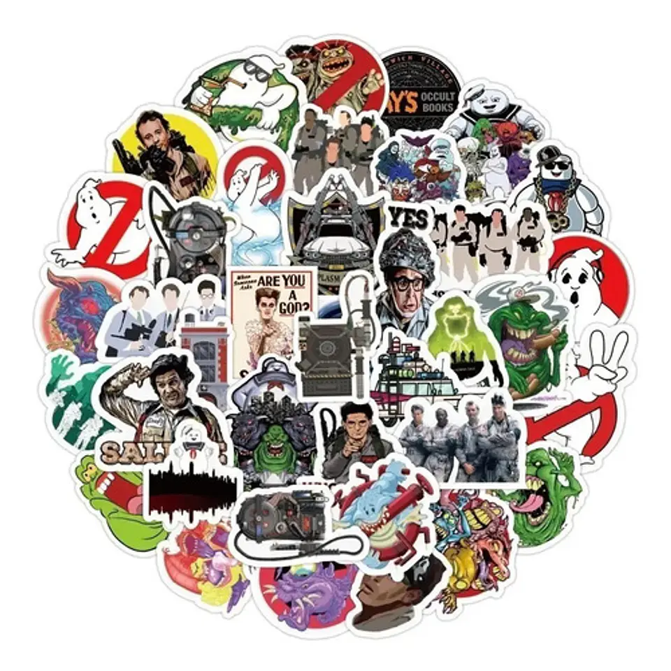 Ghostbusters - Set De 50 Stickers / Calcomanias / Pegatinas 2