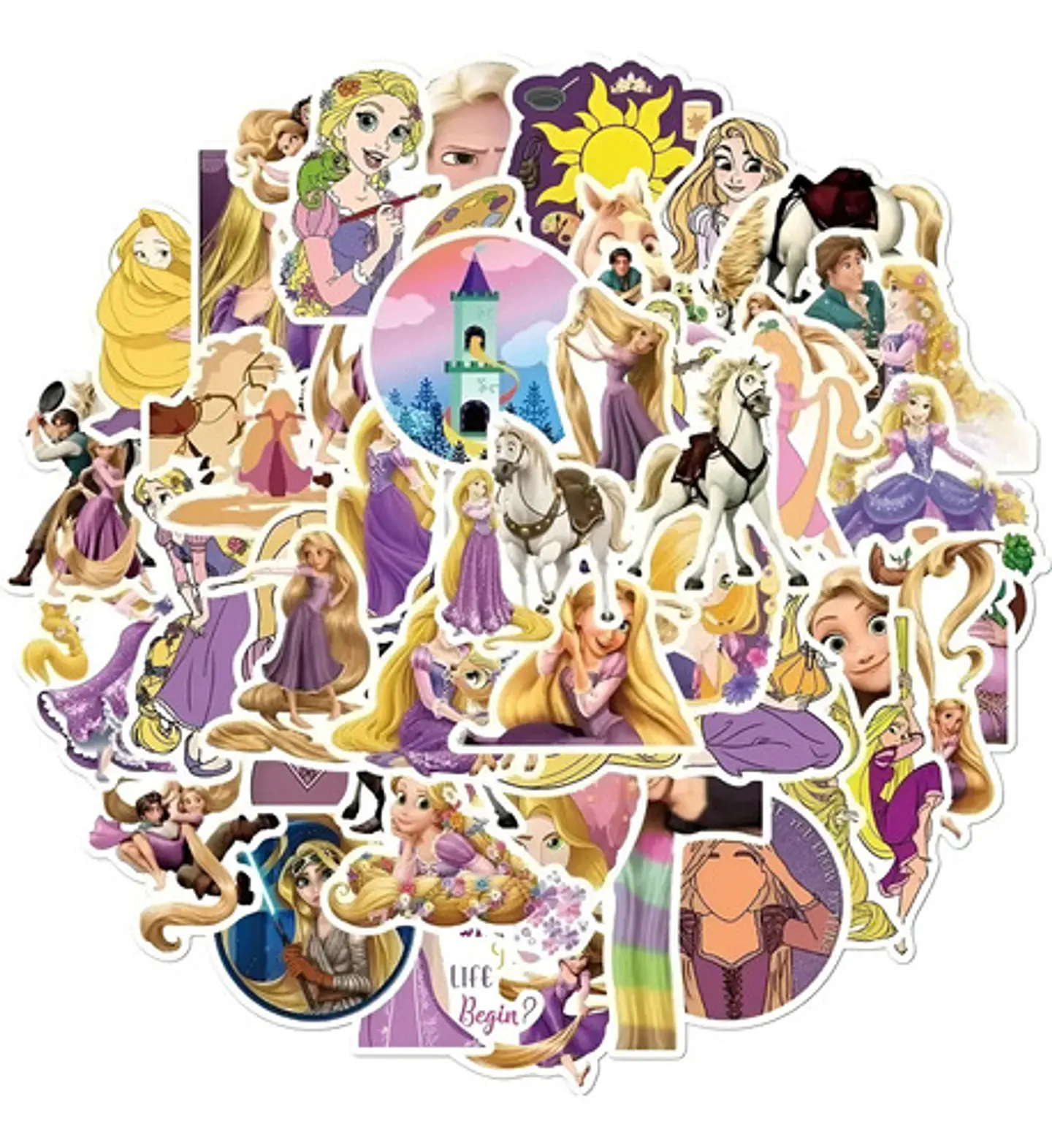 Rapunzel - Set 50 Stickers / Calcomanias / Pegatinas 1