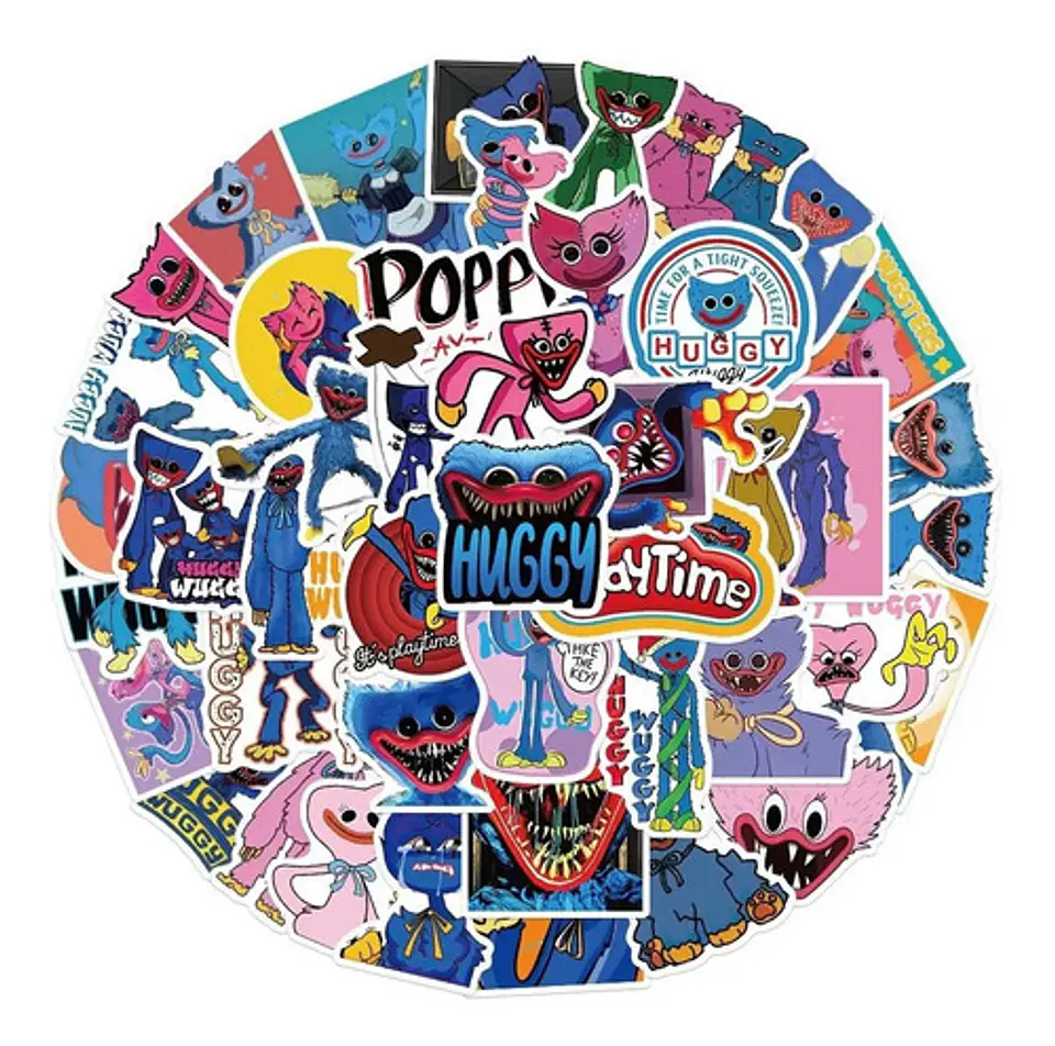 Poppy Playtime - Set 50 Stickers / Calcomanias / Pegatinas 1