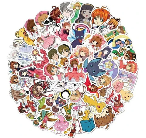 Sakura Card Captor - Set De 50 Stickers / Calcomanias