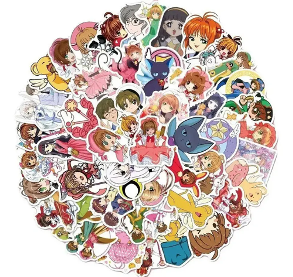 Sakura Card Captor - Set De 50 Stickers / Calcomanias 1