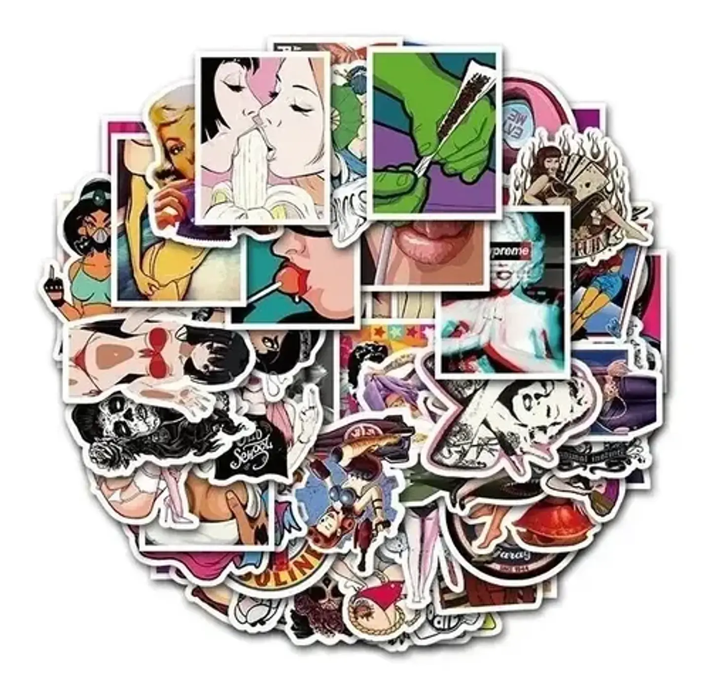 Free Woman - Set De 50 Stickers / Calcomanias / Pegatinas 1