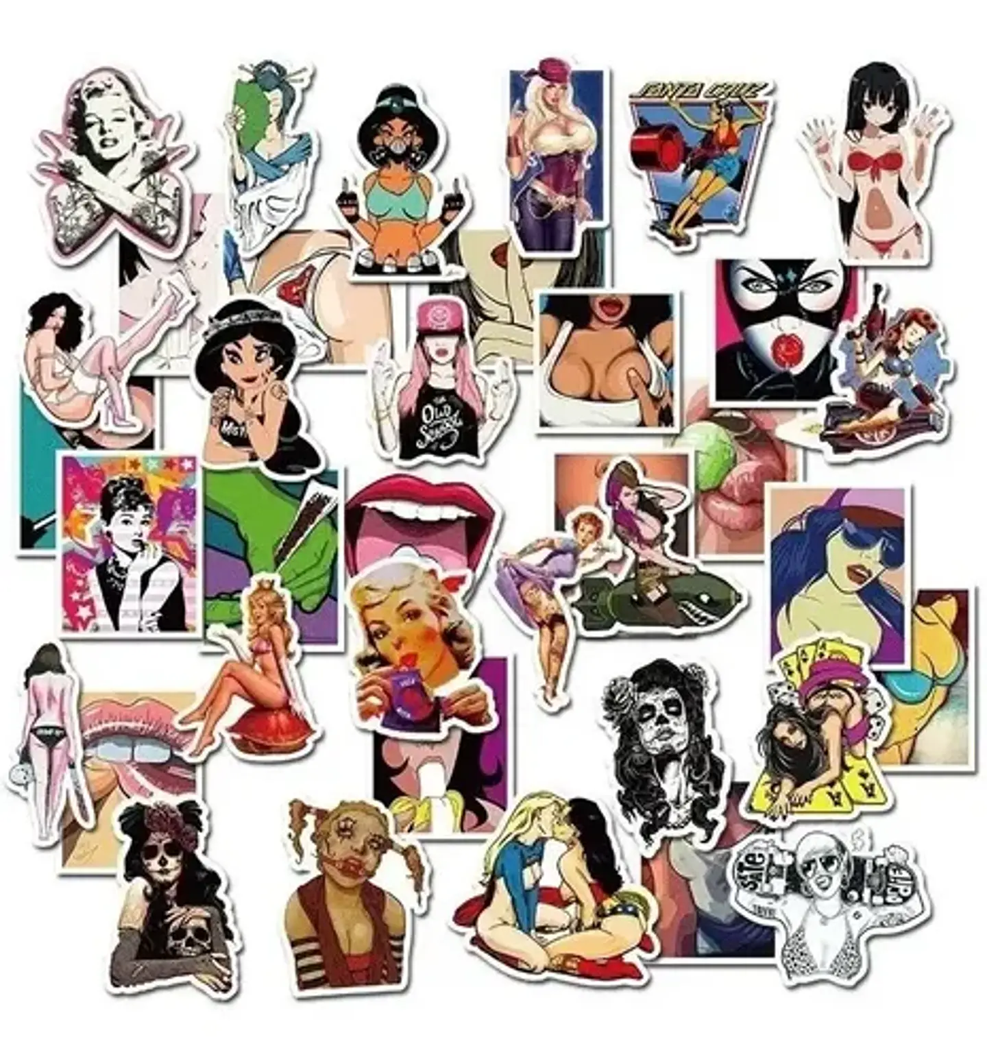 Free Woman - Set De 50 Stickers / Calcomanias / Pegatinas 2