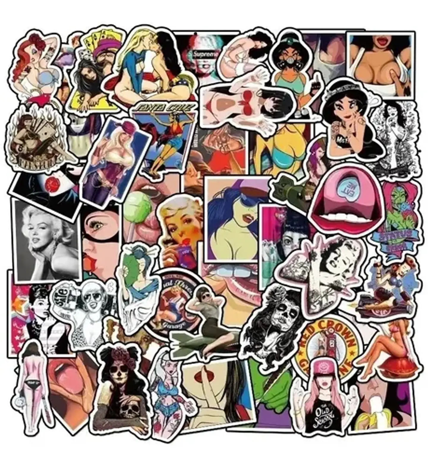 Free Woman - Set De 50 Stickers / Calcomanias / Pegatinas 3