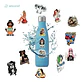Free Woman - Set De 50 Stickers / Calcomanias / Pegatinas - Miniatura 5