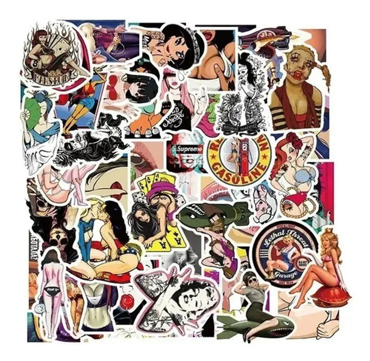 Free Woman - Set De 50 Stickers / Calcomanias / Pegatinas 6