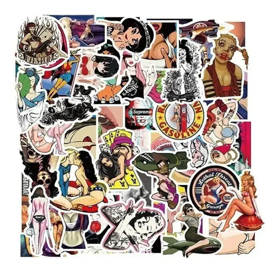 Free Woman - Set De 50 Stickers / Calcomanias / Pegatinas 6