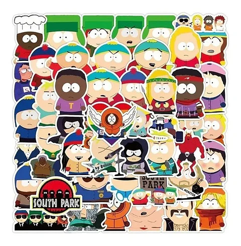 South Park - Set 50 Stickers / Calcomanias / Pegatinas