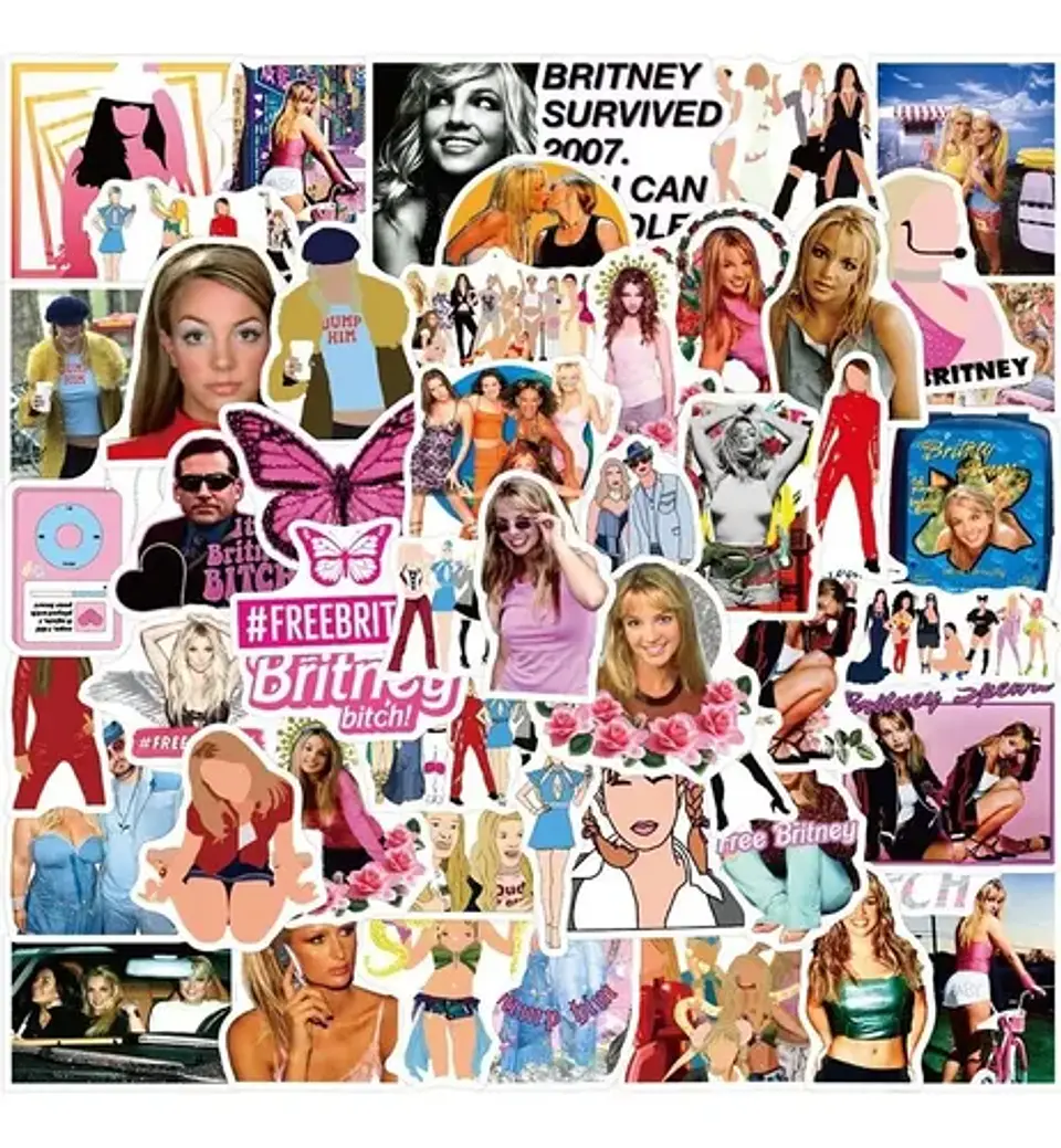 Britney Spears - Set 50 Stickers / Calcomanias / Pegatinas 5