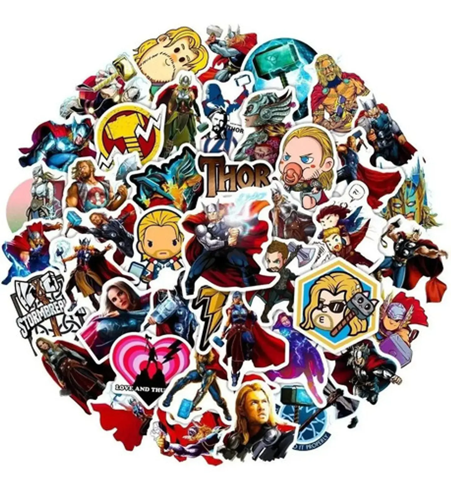 Thor - Set De 50 Stickers / Calcomanias / Pegatinas 1