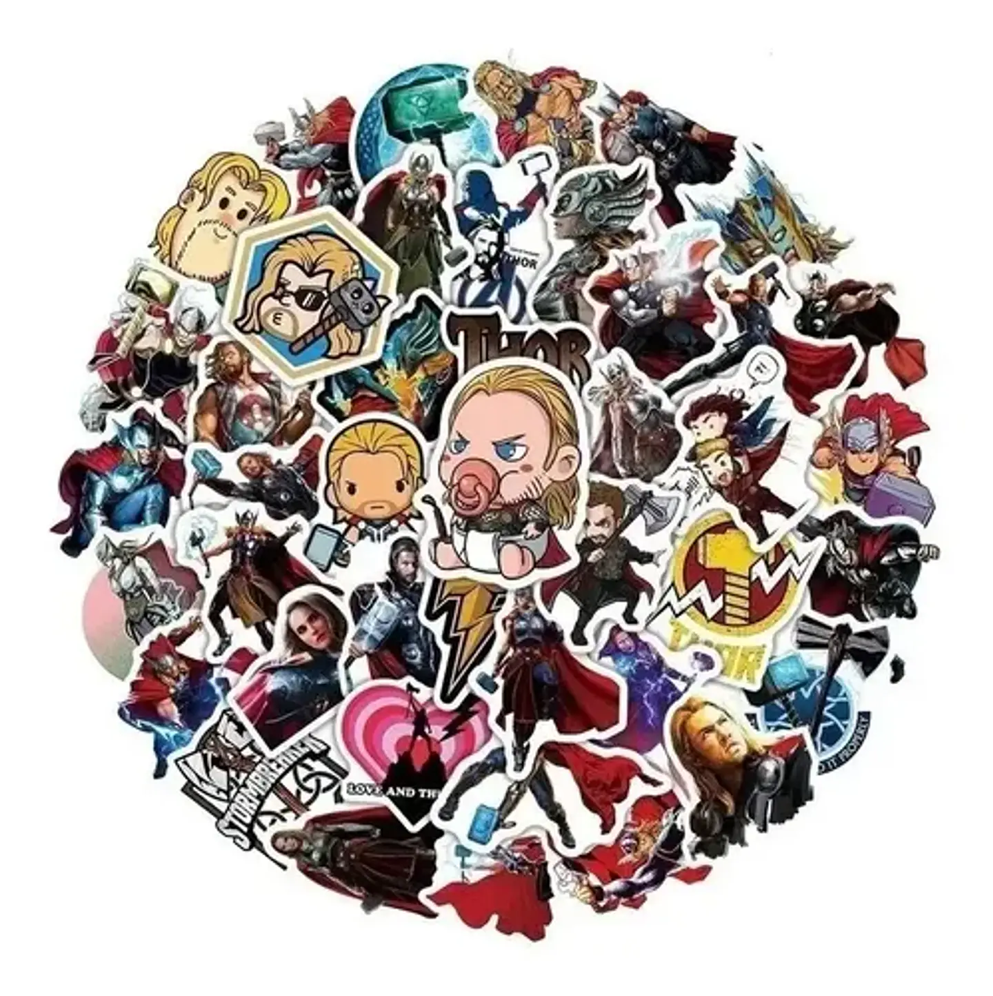 Thor - Set De 50 Stickers / Calcomanias / Pegatinas 2