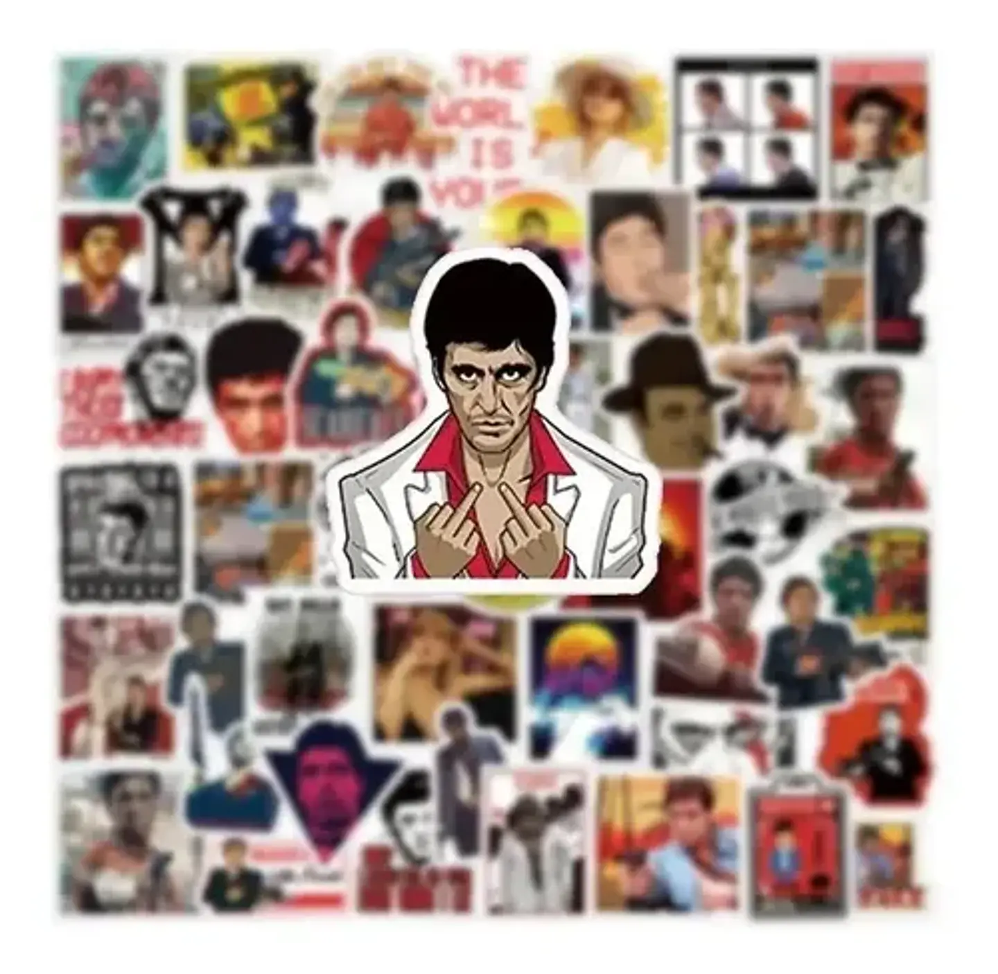 Scarface Set De 50 Stickers / Calcomanias / Pegatinas 2