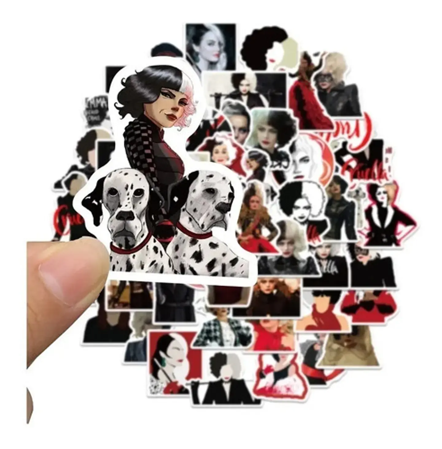 Cruella - Set De 50 Stickers / Calcomanias / Pegatinas 4