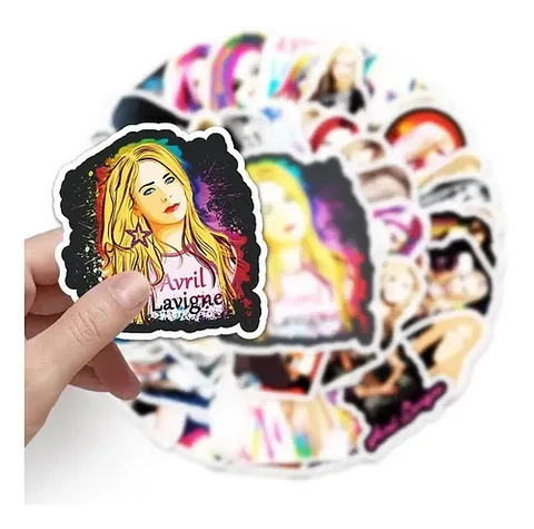 Avril Lavigne - Set De 50 Stickers / Calcomanias / Pegatinas