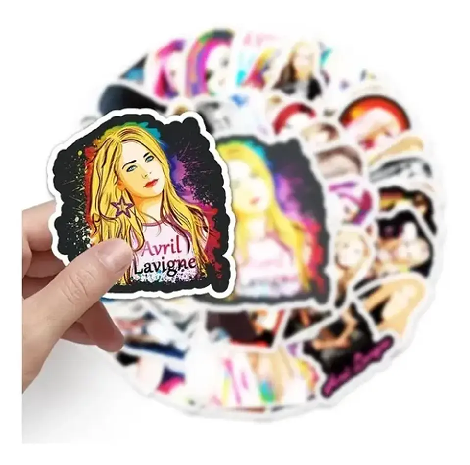 Avril Lavigne - Set De 50 Stickers / Calcomanias / Pegatinas 2