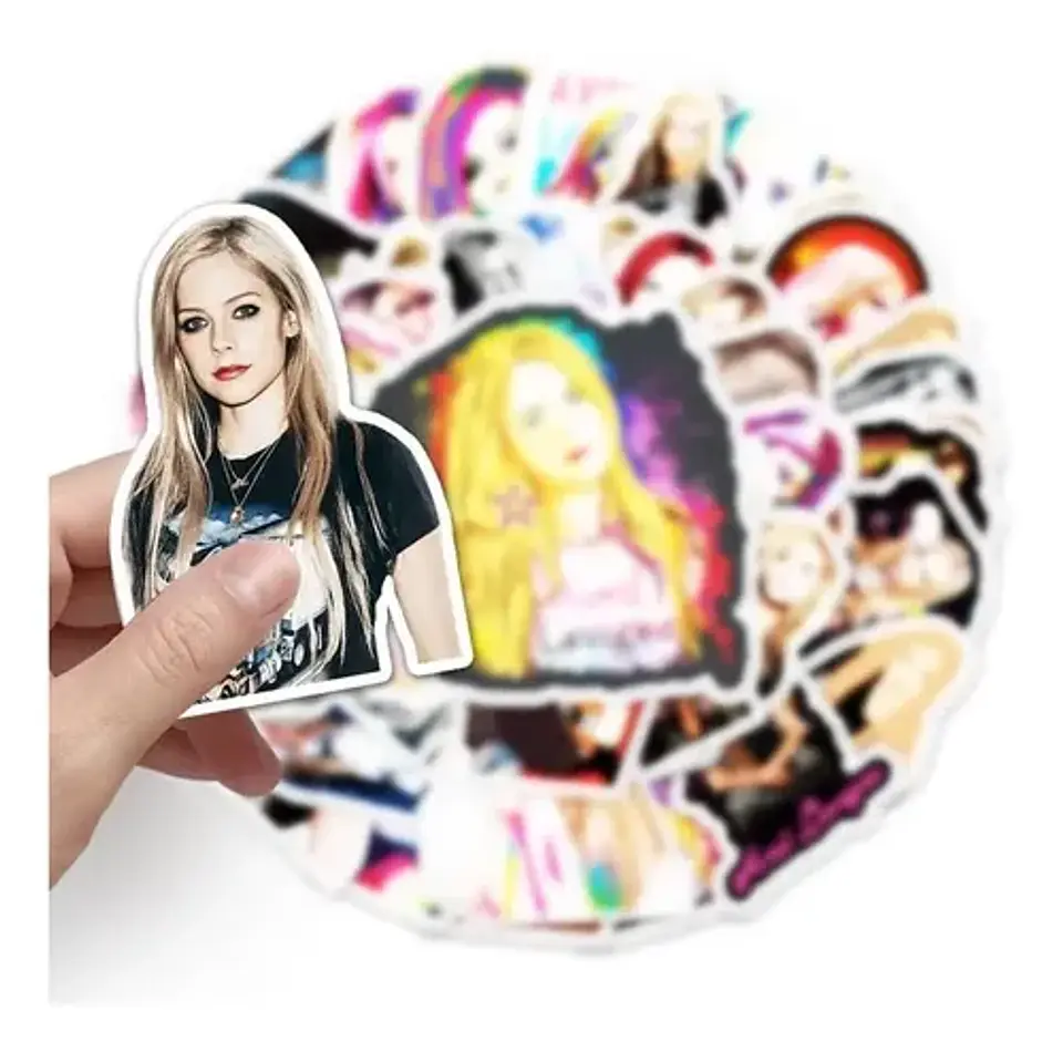 Avril Lavigne - Set De 50 Stickers / Calcomanias / Pegatinas 3