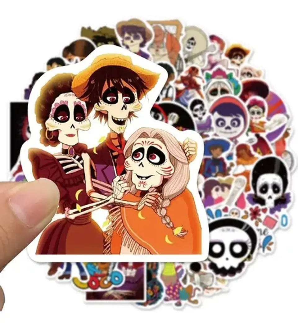Coco - Set 50 Stickers / Calcomanias / Pegatinas 3