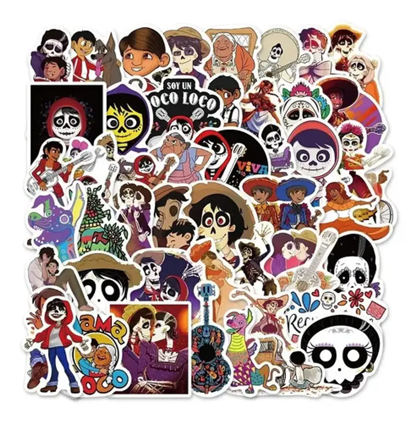 Coco - Set 50 Stickers / Calcomanias / Pegatinas 5