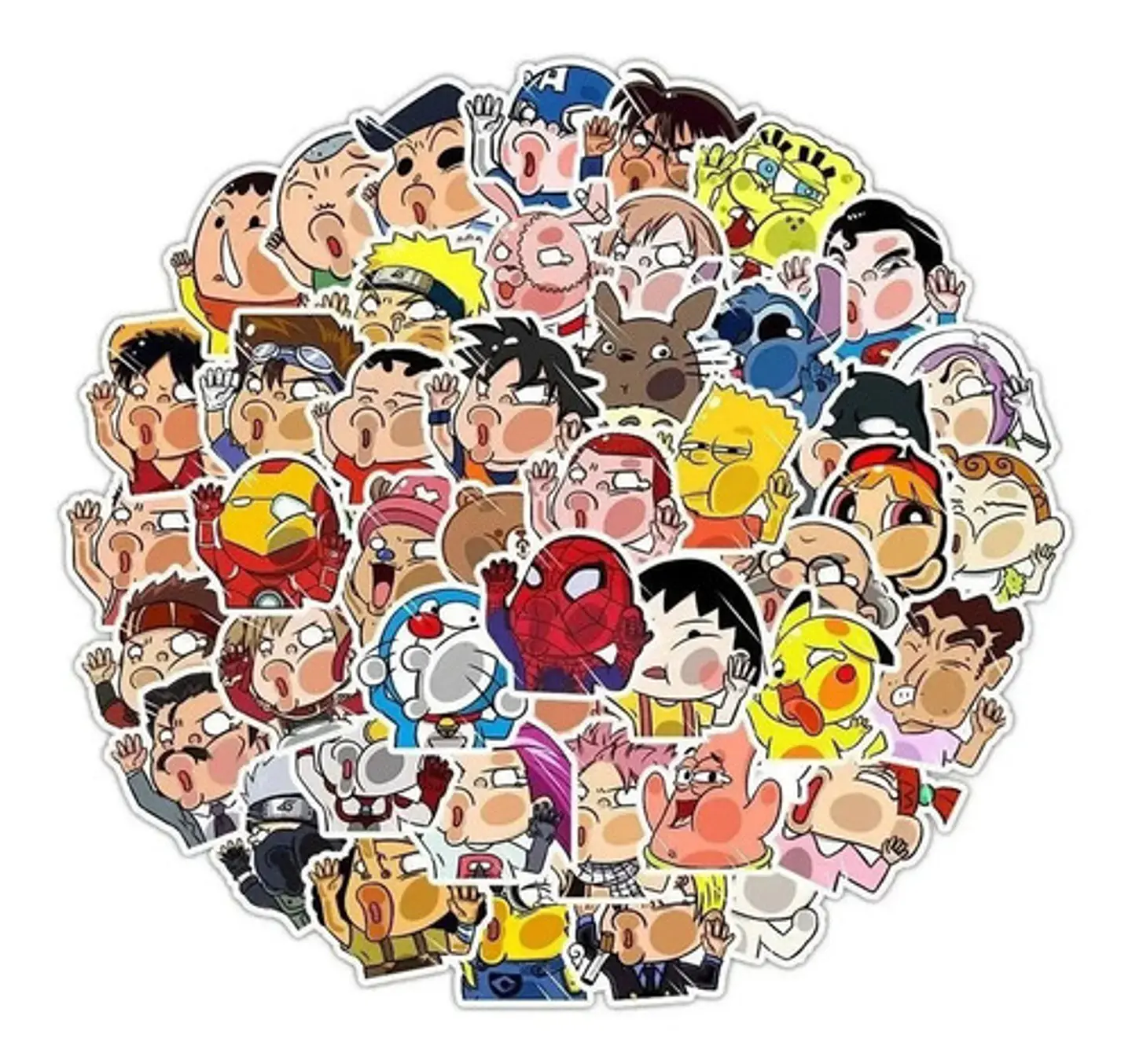 Cartoon Mix - Set De 50 Stickers / Calcomanias / Pegatinas 1