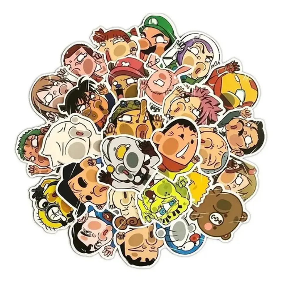 Cartoon Mix - Set De 50 Stickers / Calcomanias / Pegatinas 9