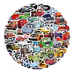 Cars - Set De 50 Stickers / Calcomanías / Pegatinas - Miniatura 1