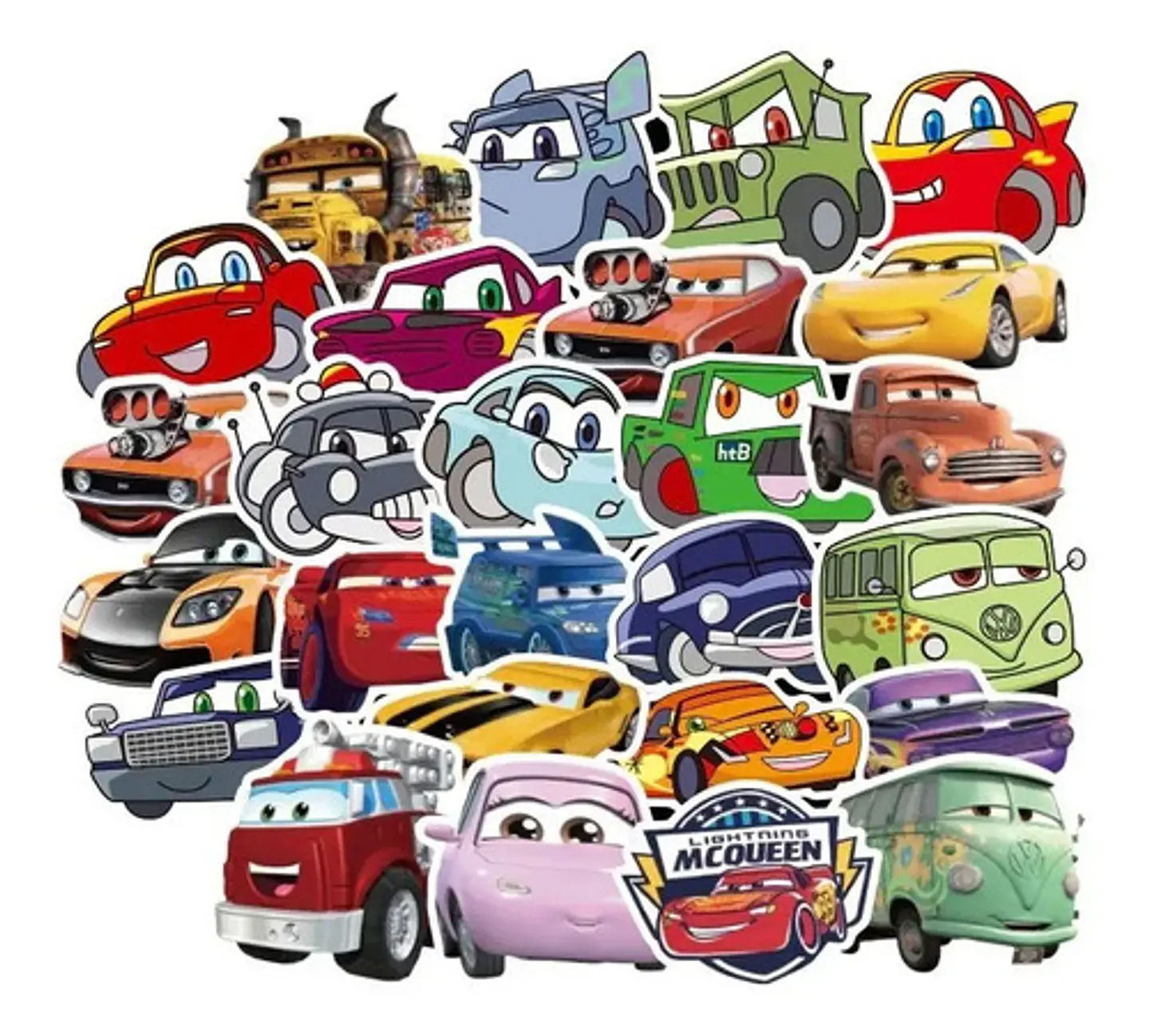 Cars - Set De 50 Stickers / Calcomanías / Pegatinas 3