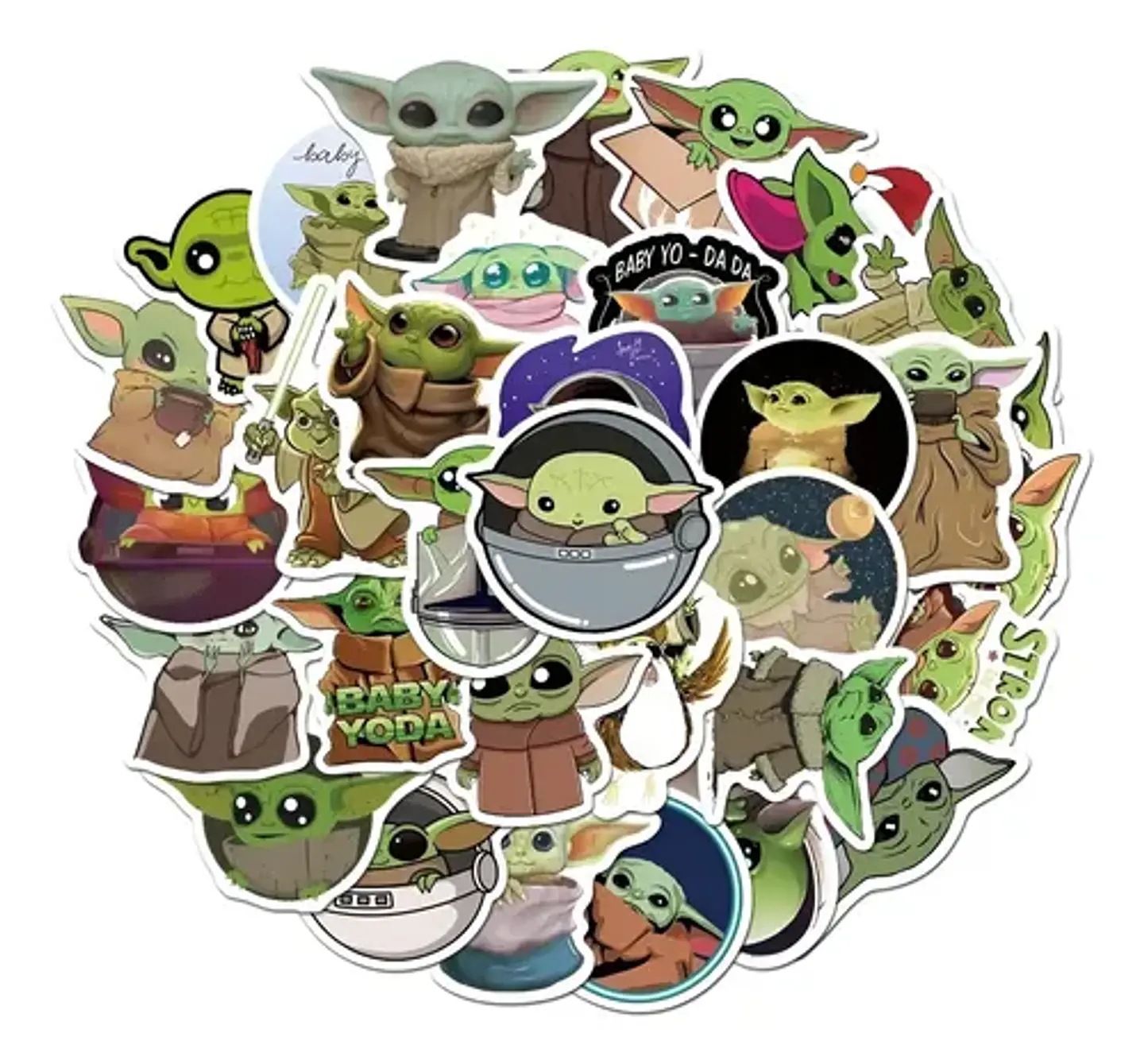 Baby Yoda - Set De 50 Stickers / Calcomanías / Pegatinas 1