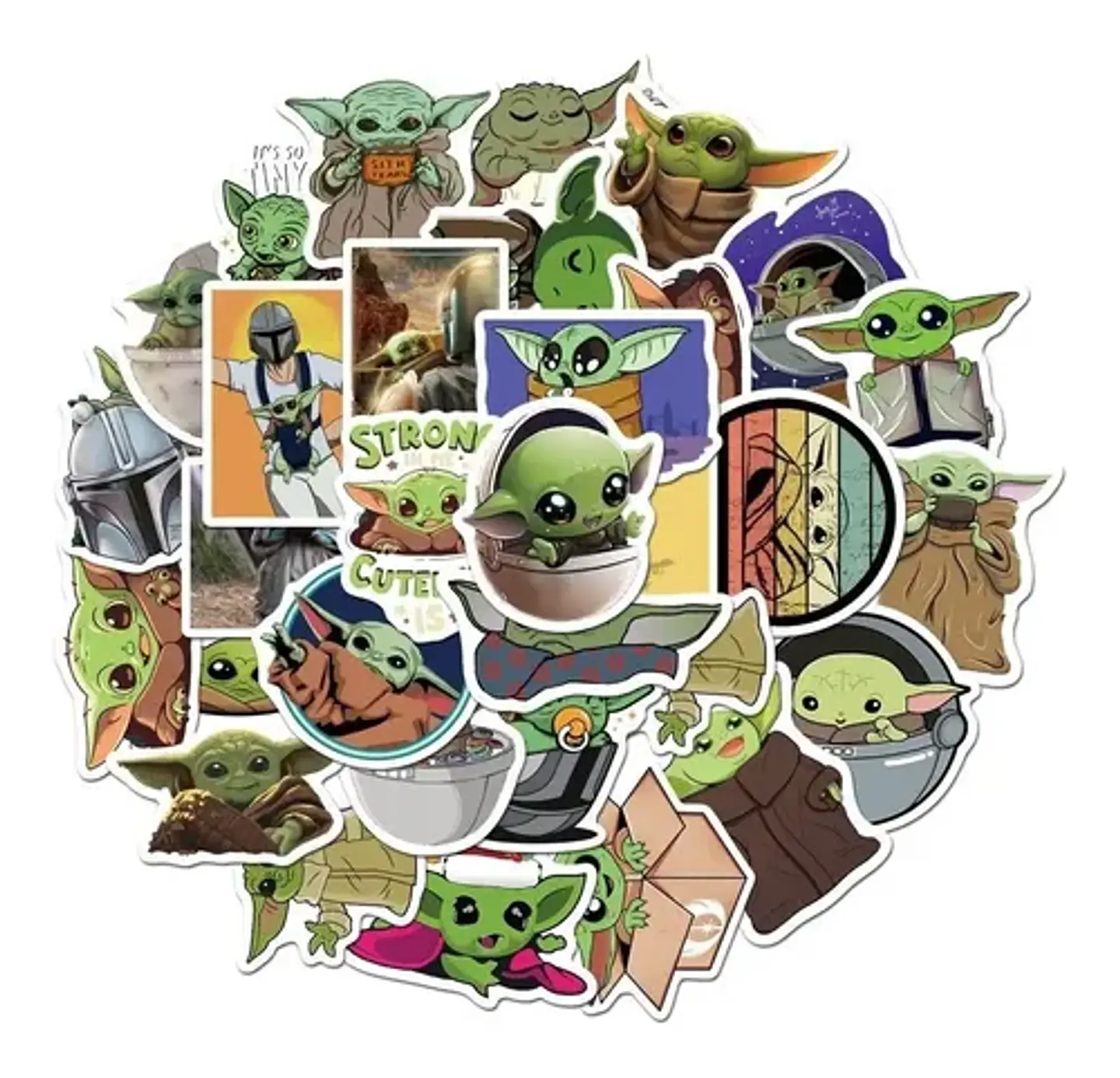 Baby Yoda - Set De 50 Stickers / Calcomanías / Pegatinas 4