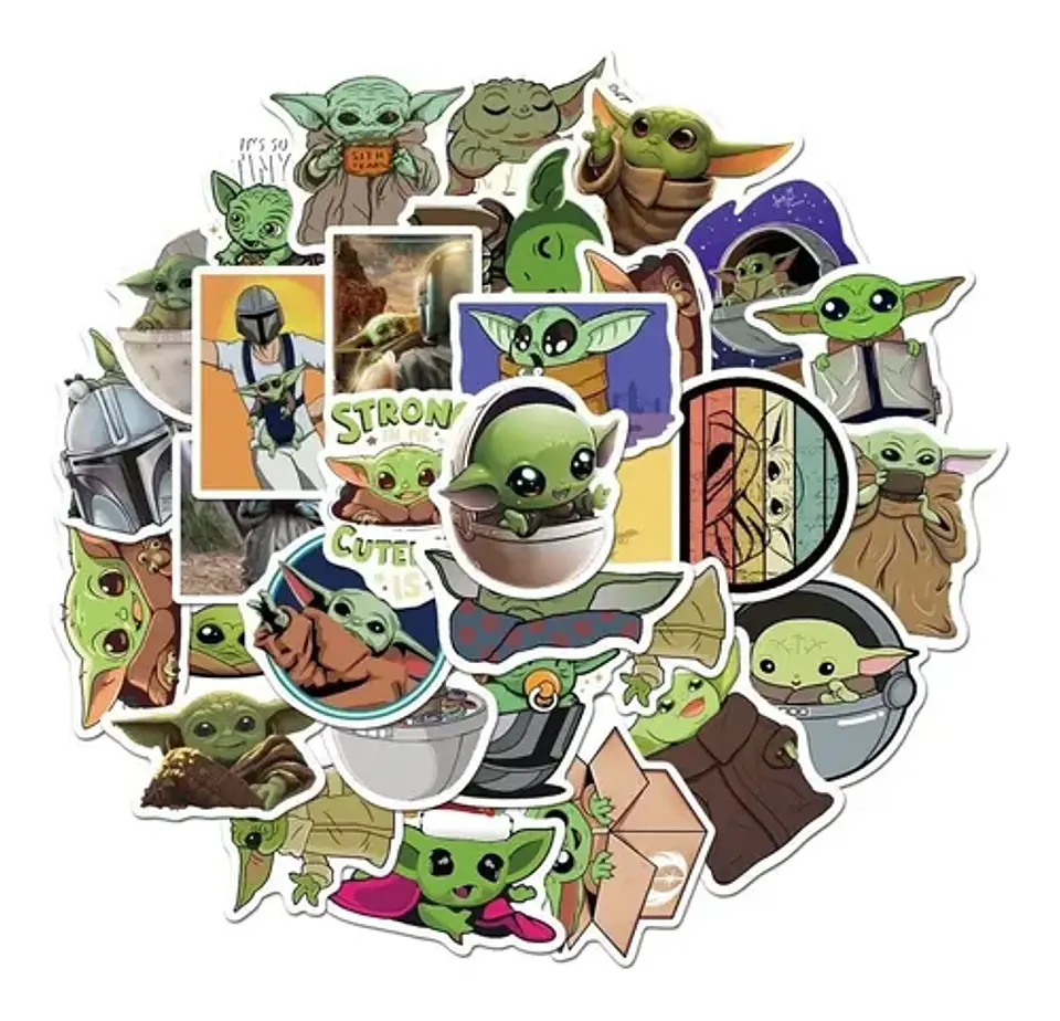 Baby Yoda - Set De 50 Stickers / Calcomanías / Pegatinas 4
