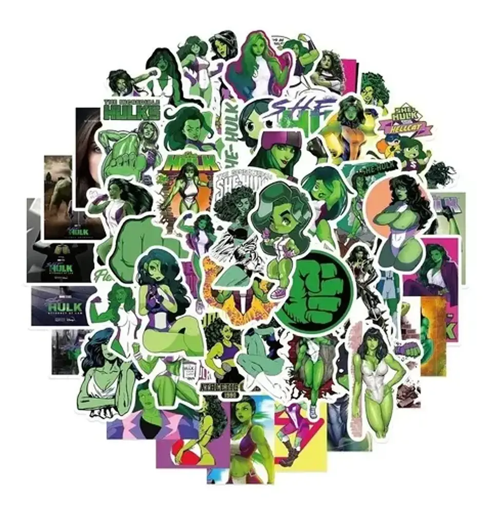 She Hulk - Set 50 Stickers / Calcomanias / Pegatinas 1